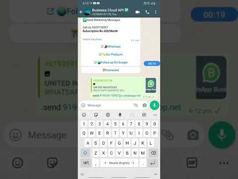 whatsapp message with interactive buttons . bulk sending | marketing