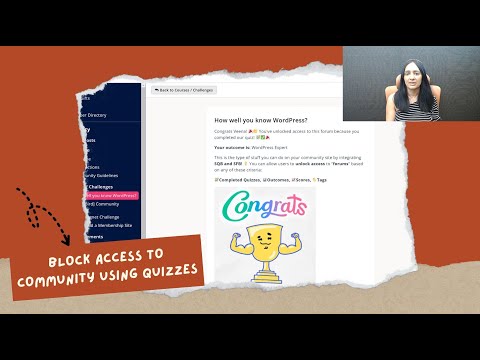 How to unlock community access using Blocking Quizzes