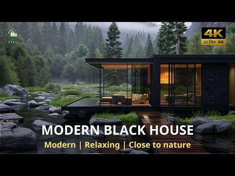 Black Modern House Tour: Finding Serenity in Nature