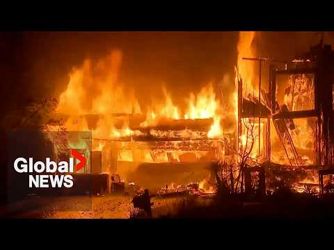 &quot;Like driving through Hell&quot;: LA wildfires creates apocalyptic scenes along highway