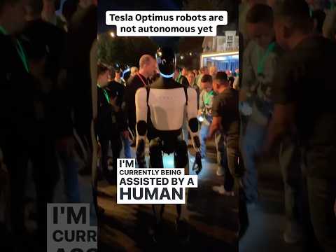 Tesla Optimus robots are not autonomous yet