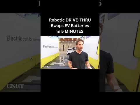 Robotic DRIVE-THRU: EV Battery SWAP in Just 5 Minutes!