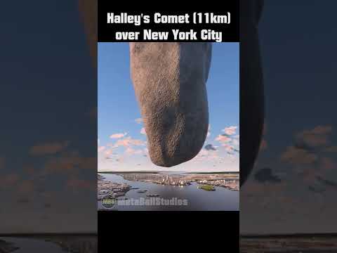 Halley´s Comet over New York City 🤯☄️