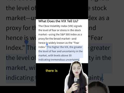 Why is a spike in VIX (Wall Street’s fear gauge) important? #vix #stockmarket #stocks #wallstreet