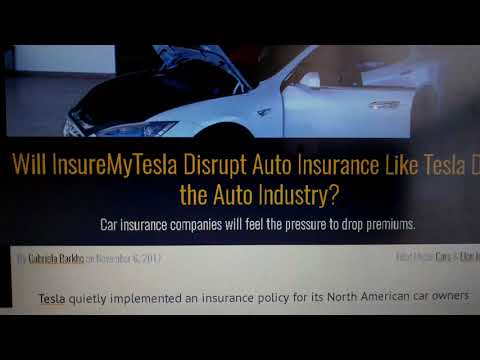 INSURE MY TESLA Will Reduce Insurance For Self Driving Cars