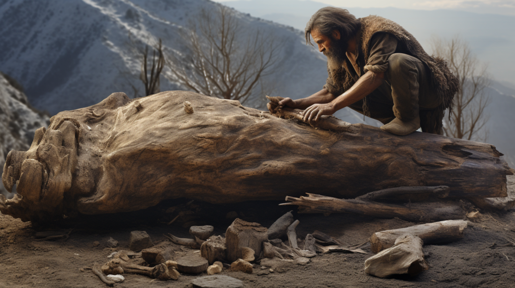 ¿Que hacian con la madera en la prehistoria?