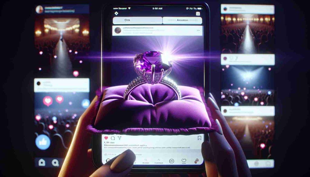 Unveiling the Bright Purple Ring on Social Media