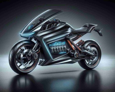 A detailed and realistic high-definition image of a new collection of electric motorcycles recently unveiled in an exciting market debut. The motorcycles are sleek, modern, and stylish, exuding a sense of speed and innovation. Each model boasts unique features, like futuristic dashboard displays, innovative and environmentally-friendly engines, and state-of-the-art braking systems.