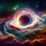 Generate a hyper-realistic, high-definition image of a majestic moment of discovery in space: an interstellar wormhole unfurling its enigmatic presence in the heart of our solar system. This cosmic anomaly exudes an otherworldly grandeur, its edges glowing with multicolored hues, hinting at the unknown worlds that may lie beyond. It disturbs the usual serenity of space with its eerie yet captivating presence, amidst the backdrop of distant stars and the familiar celestial bodies of our solar system.