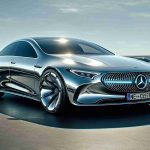 A highly detailed, realistic image of a futuristic sleek vehicle, emblematic of the automotive advancements made in 2026. The hybrid car carries the elegance typically associated with Mercedes-Benz, such as an emblem on the very front, luxurious design, and quality finish. It belongs to the CLA-Class, known for compact executive coupes, and now carries an eco-friendly hybrid engine that showcases technological progress. The car's exterior glistens under a sunny sky, exhibiting intricate details like smooth curves, polished wheels, and energy-efficient headlights.