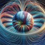 High-definition and realistic depiction of a reimagined representation of Uranus's magnetic field. The image might include the ice giant Uranus with an intricate and complex magnetic field surrounding it. It should also portray the concept of surprise or mystery associated with unexpected findings. The field could be represented by myriad colourful, intersecting lines, pulsating with energy and revealing a unique, otherworldly structure.