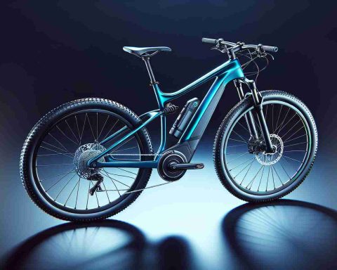 An ultra-realistic high-definition image of a sleek mountain bike. This particular model is known as the Sapphire Electric, distinguished by its electric capabilities and named for its vibrant sapphire blue color. It has an advanced design which embodies sleekness and efficiency, especially made for mountain terrains. It should feature high-end components such as a plush seat, sturdy tires and a complex, reliable gear system, all contributing to its attractiveness and performance on the rugged trails.