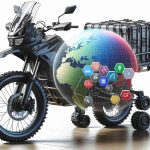 Generate a high-definition, realistic visual representation of a versatile multipurpose bike, resembling the kind often used for hauling and exploration.