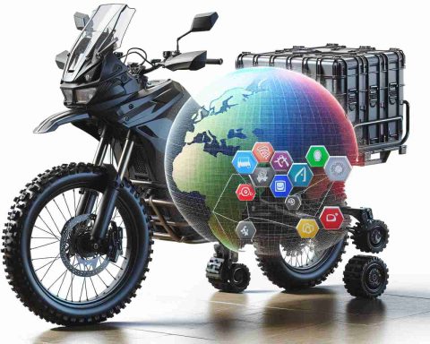 Generate a high-definition, realistic visual representation of a versatile multipurpose bike, resembling the kind often used for hauling and exploration.