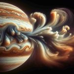 Create a realistic high-definition image of a mysterious cloud formation within the gaseous atmosphere of planet Jupiter. The cloud formation should be unique and curious, filled with swirling and streaky patterns. The colors should range from deep oranges and browns to pale yellows, reflecting the planet's actual auroras. It should also incorporate multiple layers, giving depth to the gas giant's complex weather patterns, and making the scene visually mesmerizing.