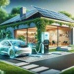 A detailed and high-definition image depicting the latest trend in sustainable energy: Ampol, an unidentified company presumed to be in the energy sector, is breaking into the eco-friendly market with the launch of a home electric vehicle (EV) charger. Visualize a contemporary home setup with the EV charger clearly highlighted, showing a modern electrical car being charged. The environment suggests a commitment to green solutions, possibly with solar panels on the roof of the house and lush green vegetation surrounding it. The focus is on a forward-thinking, sustainable future.