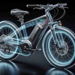 A highly detailed, high-definition image of a revolutionary electronic bicycle designed specifically for older adults. This e-bike should display features highlighting comfort and safety which have not been seen before. Some of these features may include a comfortable saddle, balanced frame design for easy mounting and dismounting, bright colored safety indicators, and perhaps, a digital user interface for ease of use. The design should be sleek and modern to depict its cutting-edge innovation.