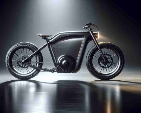 High-definition realistic image of a ground-breaking and unconventional electric bike. It showcases a sleek design, potentially different from the traditional look of bikes. The image should portray advanced technology combined with a touch of elegance and modernity, highlighting elements that redefine the concept of electric bikes.