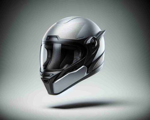 Generate a realistic HD image of a Full-face electric scooter helmet branded as 'The Urban Guardian'. The helmet should feature modern design elements, streamlined shapes, and protective visors. It should demonstrate sophisticated safety measures suitable for urban commuting while enabling comfort and ventilation. The overall aesthetic should communicate robustness and urban style.