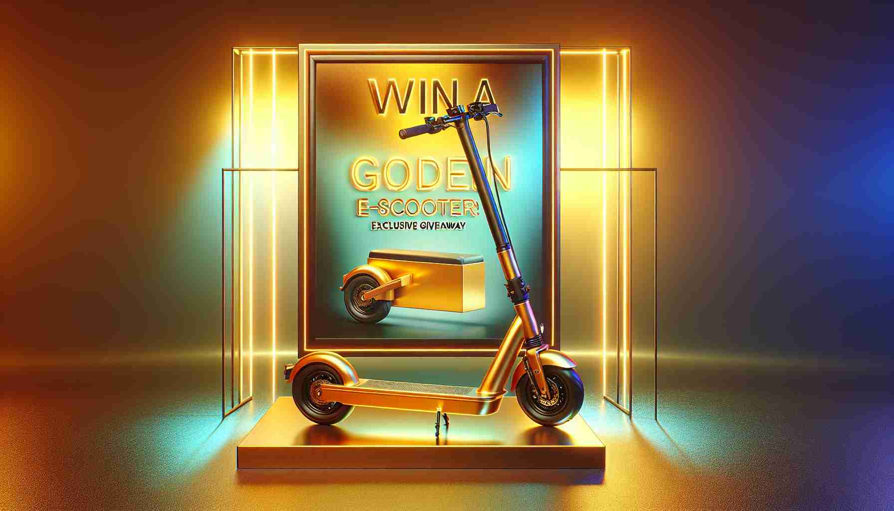 Win a Golden E-Scooter! Don’t Miss This Exclusive Giveaway!