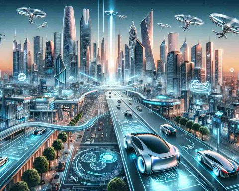 Illustrate a futuristic scenario showcasing cutting-edge technological advancements in urban mobility and luxury performance in the year 2025. Be sure to detail ultra-modern vehicles traversing through a bustling metropolis, with notable elements of luxury, comfort, superior performance, and advanced technology. The city scenery features gleaming skyscrapers, flying drones, skywalks, and clean energy solutions, reflecting advancements in urban planning. Allow your vision to telegraph progressive trends in urban transportation and luxury vehicle design as we might foresee them, grounding everything on a hyper-realistic art style.