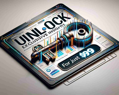 A high-definition realistic graphic representing a digital advertisement. The ad offers exclusive insights accessible only upon a payment of $99. The centerpiece is a large, metallic key oriented in an unlocking position, symbolizing access. The word 'Unlock' is designed in bold, eye-catching letters. 'Exclusive Insights', written in elegant font, follows next, emphasizing the premium nature of the contents. 'For Just $99' is mentioned below in an inviting manner. The overall design has a professional and appealing look, with a colorful palette and 3D elements for depth and interest.