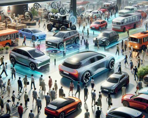 A realistic high-definition image of a bustling car market in the year 2024. The scene showcases various automobile models from compact cars to luxury vehicles, representing some of the surprising trends that have emerged. People of various ages, genders and descents are perusing the offers, adding a diverse human element to the scene. Imagery such as innovative technology, eco-friendly solutions, and unique designs underscores the surprising trends in the market.