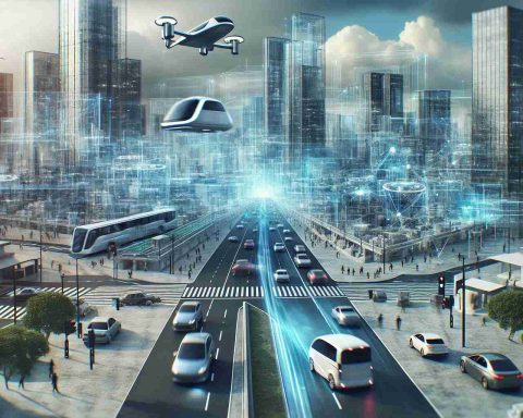 An advanced, high-definition image that portrays a depiction of the future of urban mobility, where autonomous technologies are prominently featured. Specifically, visualize a bustling modern city with self-driving cars seamlessly navigating the streets, and perhaps most impressively, flying cars zooming through the skies. This offers a virtual exploration into a future where technology has revolutionized transportation in cities.