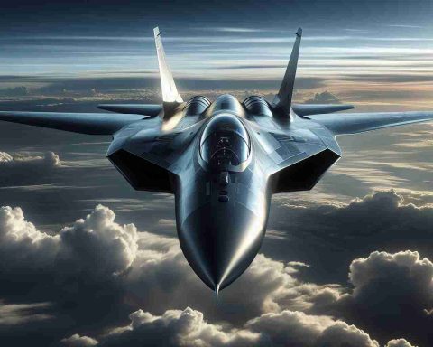 High-definition and realistic rendering of an advanced, next-generation fighter jet. Imagine a futuristic design, incorporating leading-edge technology and stealth capabilities, tweaked for superior aerial performance. As it might be from a country noted for its aerospace engineering, like Russia, depict it against a backdrop of a vast, cloudy sky - reflecting the majesty and intensity of this modern marvel.