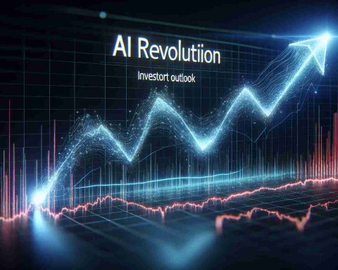 Realistic HD depiction of a dramatic zigzag line on a graph to represent a shocking change in the stock price of a technology company involved in AI advancements. The image should include the headlines 'AI Revolution Impact' and 'Investor Outlook', hinting at a deep analysis of what such technological progress means for investors.